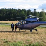 Hääpari voi saapua juhlapaikalle vaikka helikopterilla